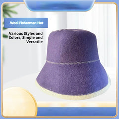 Thickened Absorbent Foldable Wool Felt Fisherman Hat