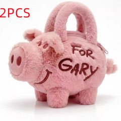 Personalized Plush Pig Crossbody Coin Purse