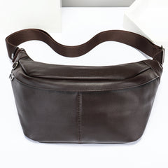 Leather Waist Bag Large Capacity Convenient For Men