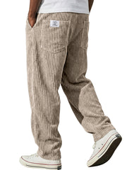 Men's Retro Corduroy Loose Straight-Leg Pants