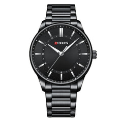 Mens Round Large-Dial Waterproof Watch