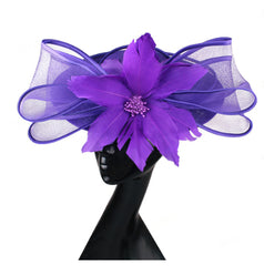 Bridal Hair Accessory - Feathered Fascinator for Wedding Banquets Parties and Photo Shoots