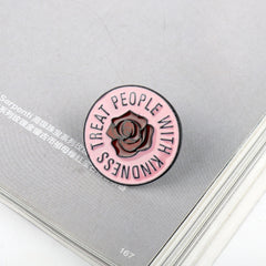 Rose brooch collar sweater