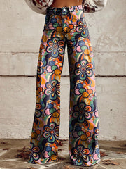 Women's Simple Pants With A Printed Pattern