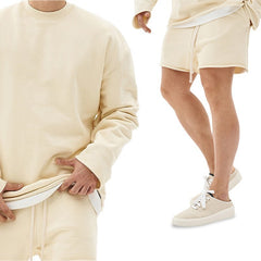 Muscle Fitness Training Sweater Men's Shorts Suit