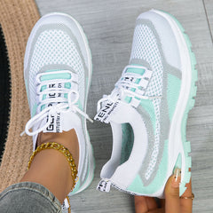 Women's Sporty Flyknit Mesh Shoes Low-cut Lightweight Casual And Versatile