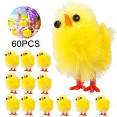 Easter Decoration Chicks 60pcs 3cm High