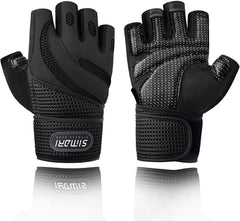 Men's Simplicity All-Match Sports Fitness Short Finger Gloves
