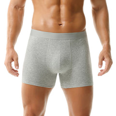 Mens Breathable Cotton Boxer Briefs Plus Size All-Season Intimates