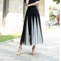 Women's Fashion Special Multicolor New Mesh Skirt