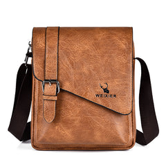 Men's Retro Casual Large-Capacity Crossbody Bag
