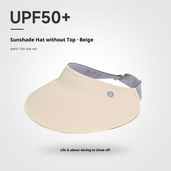 Wide-brimmed Brimless Sun Hat For Women UV-protective And Breathable