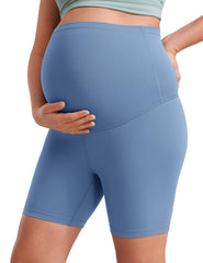 Maternity Capri Yoga Pants High-waisted Belly-supporting Seamless