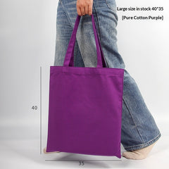 Pure Cotton Colored Portable Canvas Bag