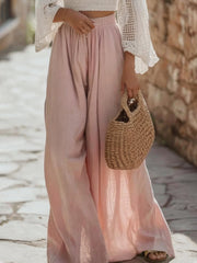 Women's Loose-fitting Solid-color Thin Casual Pants