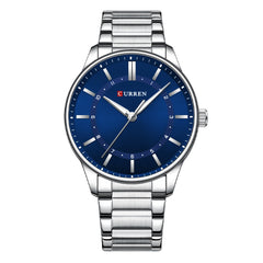 Mens Round Large-Dial Waterproof Watch