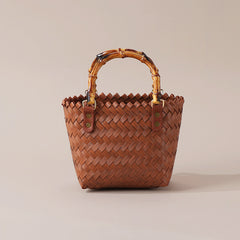 PP Hand Woven Rattan Style Gift Bag
