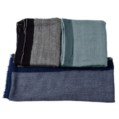 Autumn And Winter Cotton And Linen Yarn-dyed Scarf Men