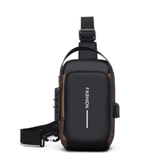 Mens Chest Bag Single-shoulder Crossbody Bag Waterproof And Abrasion-resistant