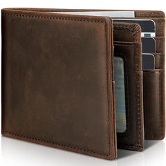 Men's Practical And Convenient Short Leather Wallet