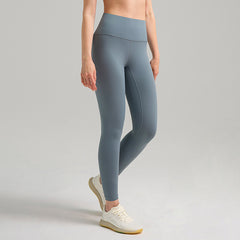 Womens High-Waist Butt-Lifting Fleece-Lined Nude-Feel Sports Tight Yoga Pants