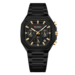 Unisex Small Dial Six-Hand Multi-Function Waterproof Calendar Couples Watch For Men