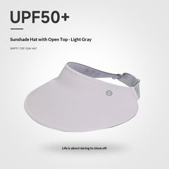 Wide-brimmed Brimless Sun Hat For Women UV-protective And Breathable