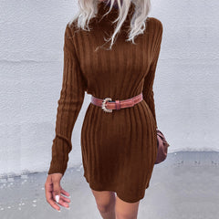 Long Bottoming Pit Knit Sweater Skirt