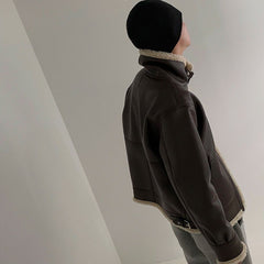 Men's Fashion Solid Color Retro Fashion Warm Woolen Hat