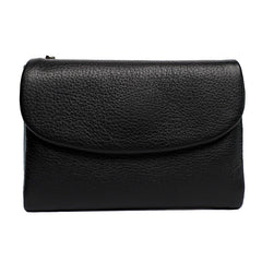Genuine Leather Womens Short Wallet Card Holder With Multiple Card Slots