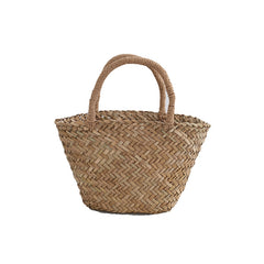 Womens Handwoven Bag Made From Natural Mitsuba Grass