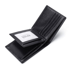 Multi-Functional RFID Anti-Skimming Leather Wallet For Men