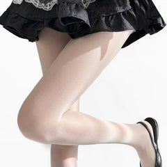 Design Sensual Mesh Socks Diamond Grid Silk Socks Thin Pantyhose Black Silk Socks Women