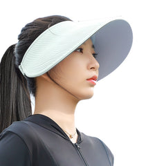 Wide-brimmed Brimless Sun Hat For Women UV-protective And Breathable