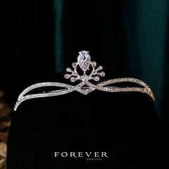 Rhinestone Bridal Crown Headband Flower Diamond High-End Headpiece