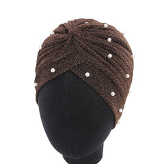 Babys-breath Pearl Womens Headscarf Cap