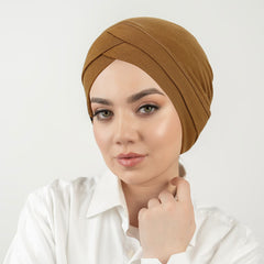 Womens Mercerized Cotton Forehead Band Hat