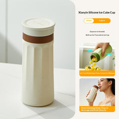 Portable Ice-Making Cup Outdoor Silicone Beverage Cup