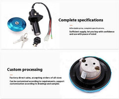 Motorcycle YBR125 Lock Set Ignition Tank Cover Electric Door Lock