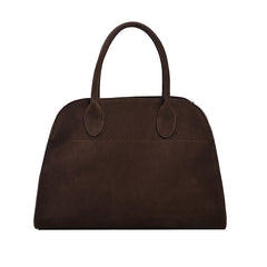 Retro-style High-capacity Suede-look Single-shoulder Tote Bag