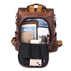Women's Large-Capacity Casual Patchwork Backpack