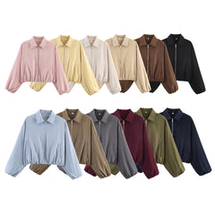 Hem-zip Jacket Baseball Uniform Coat Womens