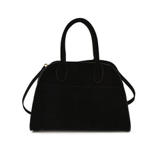 Retro-style High-capacity Suede-look Single-shoulder Tote Bag