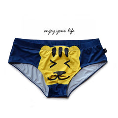 Low Waist Thin Polyester Breathable Cartoon Animal Printed Briefs