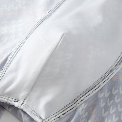 Polyester Men's Mid-waist Printed Underwear 6-piece Set