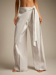 Rap-up Drawstring Versatile Casual Trousers