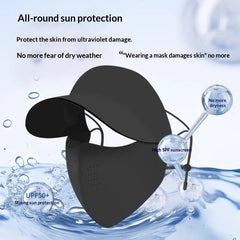 Women's 2-in-1 Sun-Protective Face Mask Seamless Hat
