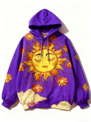 Fashion Casual Printed Polyester Sweater