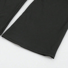 Summer Thin Yoga Pants Women's High-Waist Straight-Leg Wide-Leggings