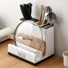 Rangement pour vaisselle, couteaux de cuisine, étagères de rangement en plastique pour placard de cuisine, accessoires de cuisine